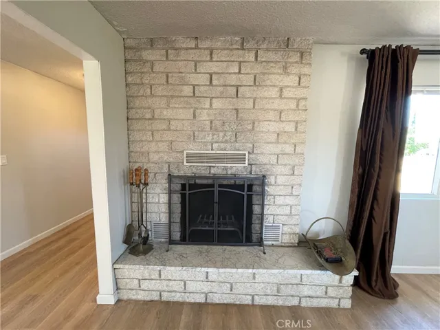 Mid Century Modern fireplace.