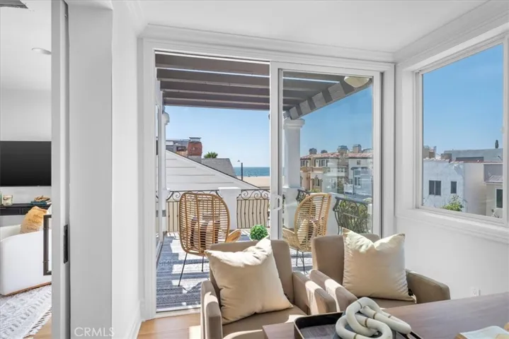Office opens to deck