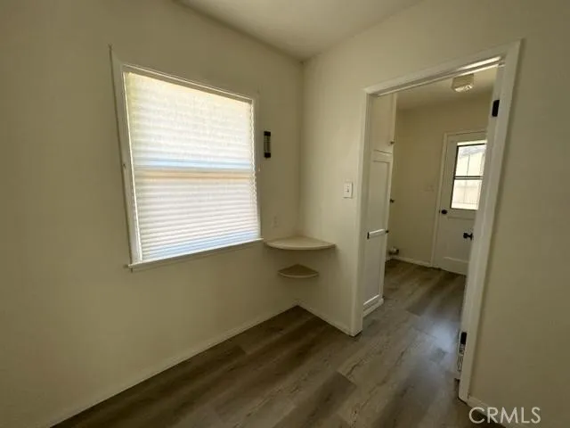 Kitchen window and entry to laundry