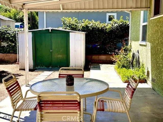 Patio and shed