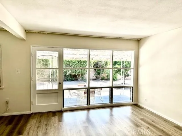 Great windows looking out to patio and back yard