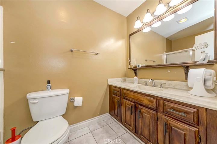 Hallway bathroom view 1