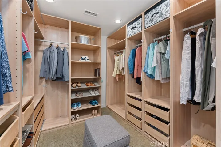 HUGE walk-in closet with built-ins off the owner's suite!