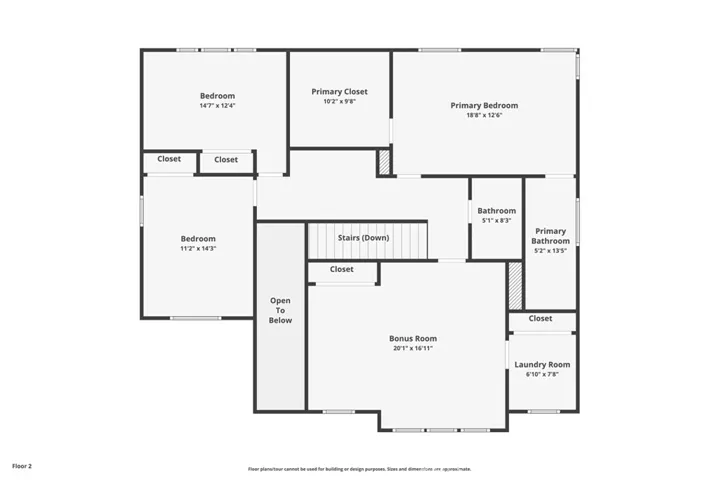 Second Level Floor Plan!