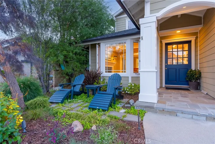 A charming front porch welcomes you home.
