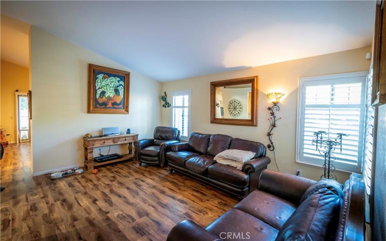 Vaulted ceilings give open and airy feel