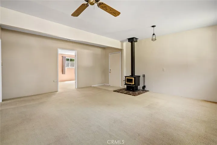 The main living space of the apartment is quite substantial.