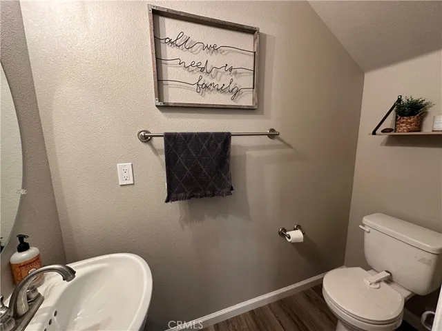 Half bath downstairs.