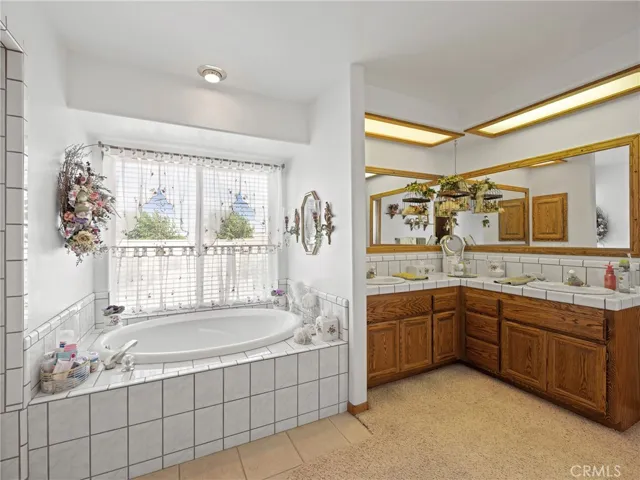 Master bath with soak tub