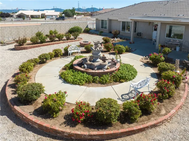 Fountain in private yard