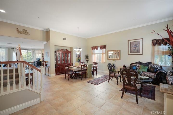 Formal Living, Dinning and elegant stairway