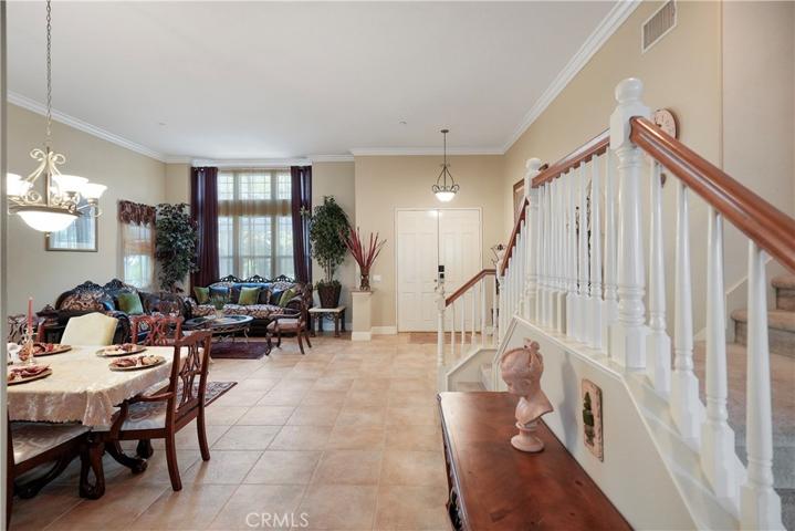 Formal Living, Dinning and elegant stairway