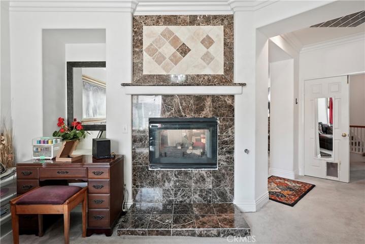 Master retreat fireplace