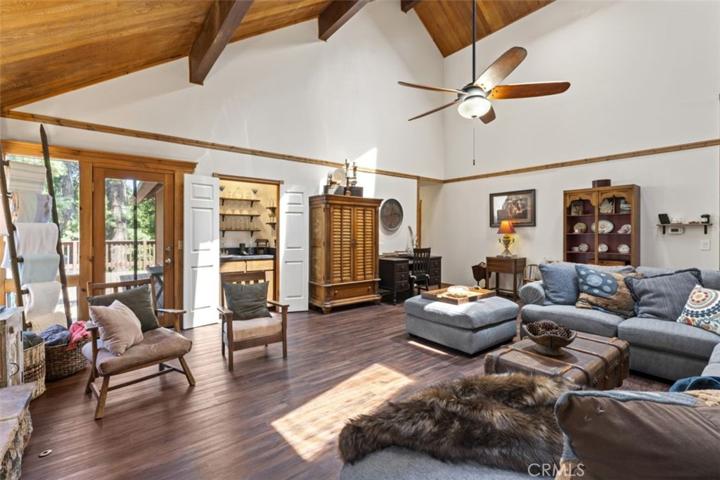 Easy access through the french door to one of the expansive decks.