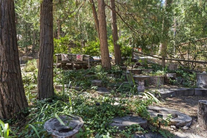 Garden sanctuary at entry