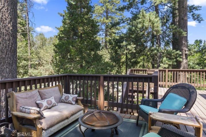 Exit the living room to this outdoor space, so lovely and private