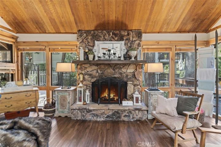Impressive palo verde fireplace