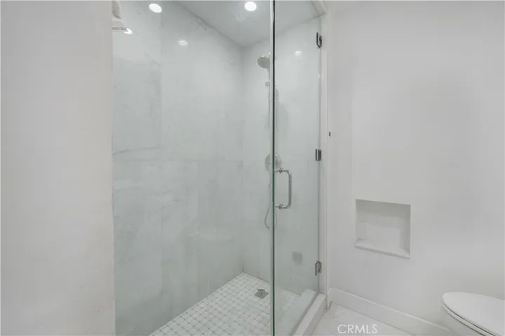 Walk in shower hall bathroom