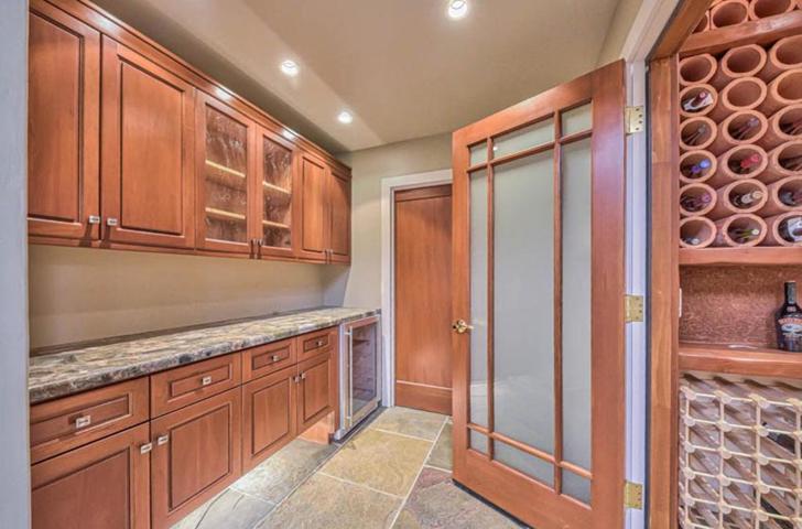 Wine cellar with butler's pantry