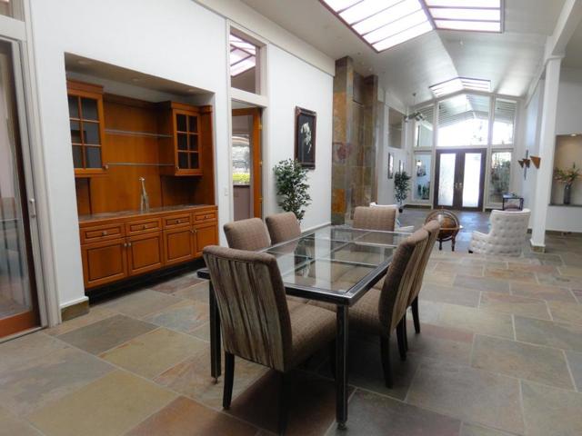 View of front door from dining area