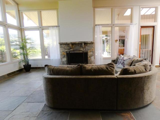Living area with fireplace