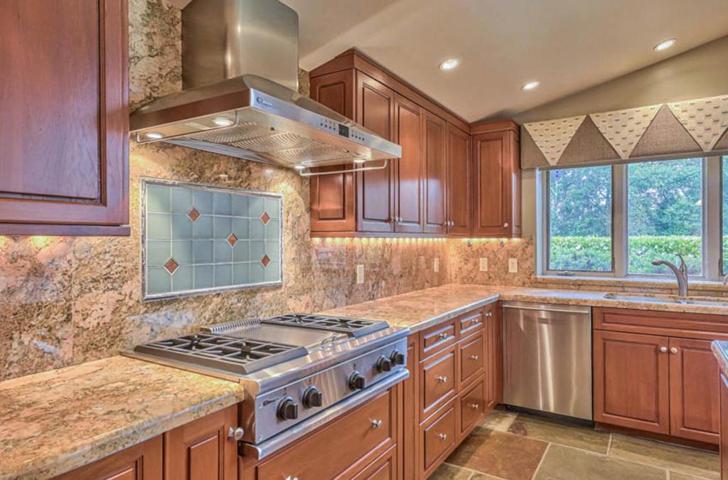 Kitchen with stainless appliances