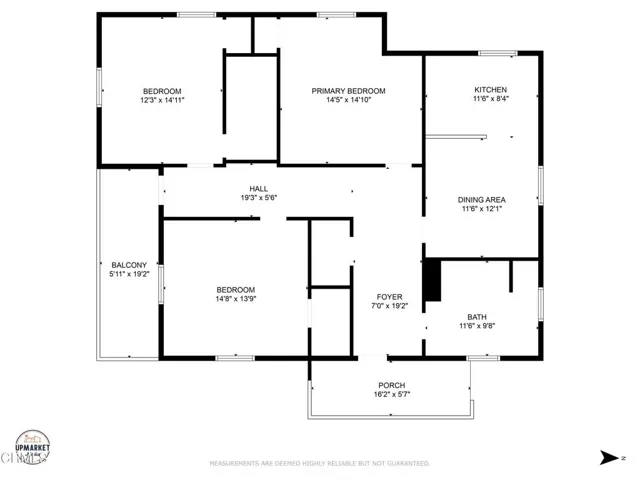 825 E Front St upstairs floorplan