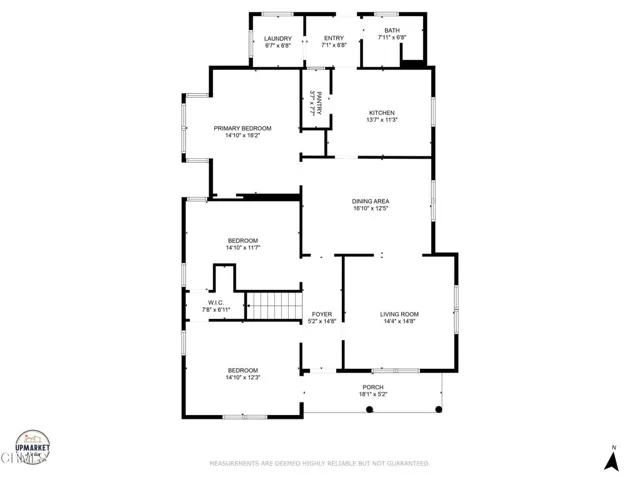 825 E Front St downstairs floorplan
