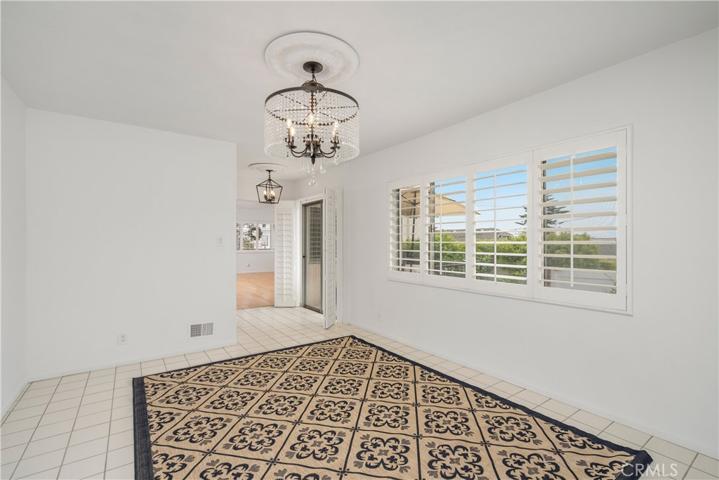 Dining room with view