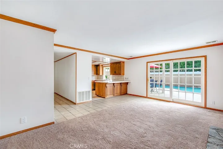 Large slider from family room to back patio and pool.  Great for entertaining!