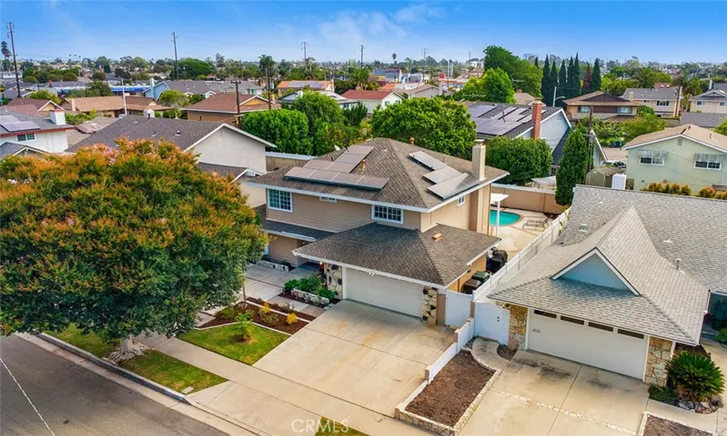 Drone view of home