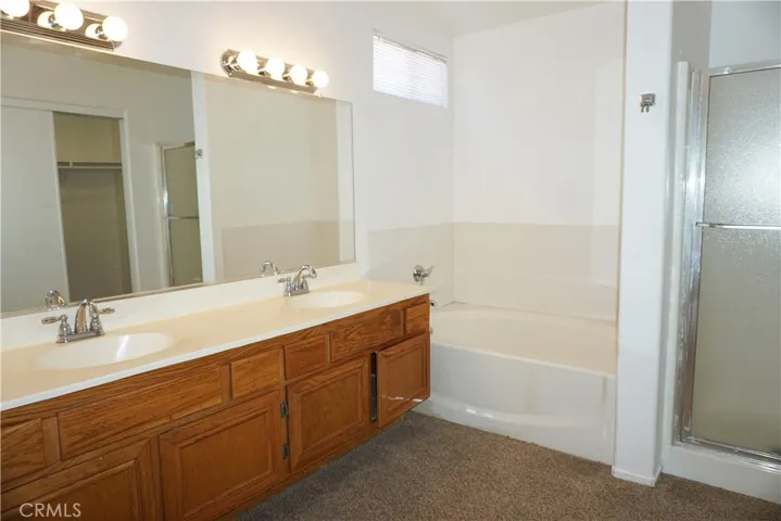ensuite bathroom with walkin closet