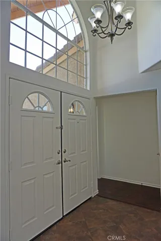 light and bright front double door entrance