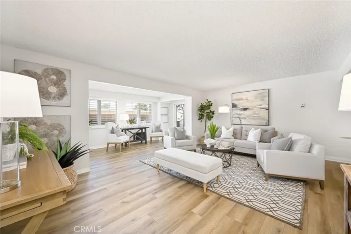 Enjoy these bright white walls and vinyl flooring installed in August 2023.