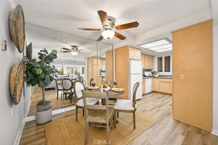 Nicely appointed dining room.