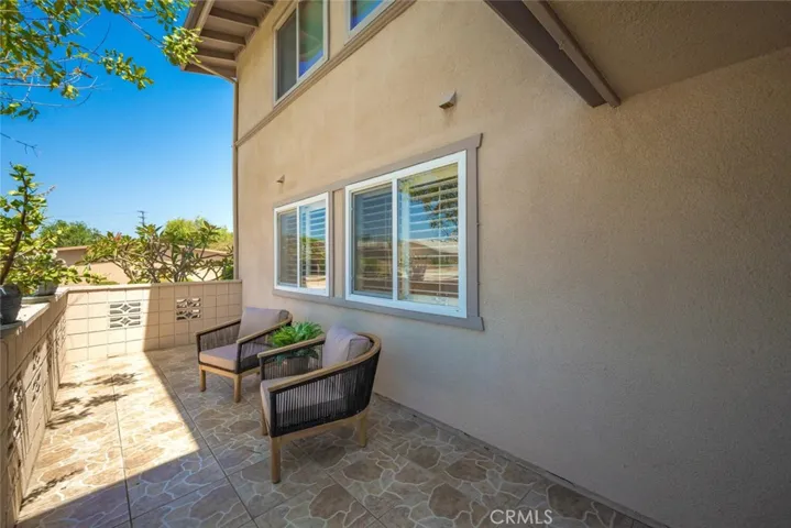 Enjoy California sunshine on this private patio.