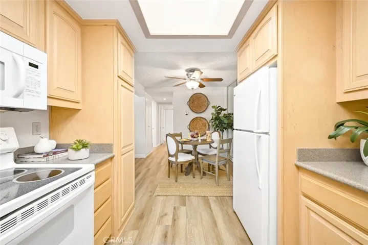 Kitchen opens to the dining room.
