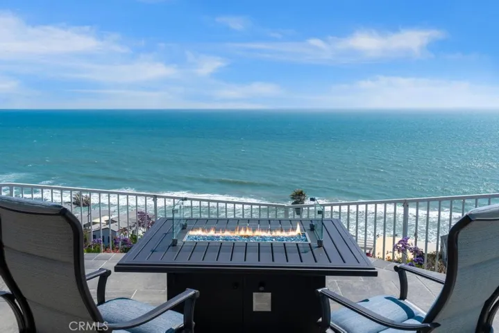 Patio over looking the ocean