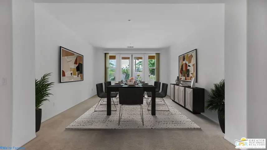 Virtually Staged Dining Area
