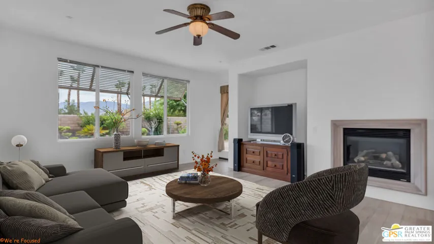 Virtually Staged Family Room