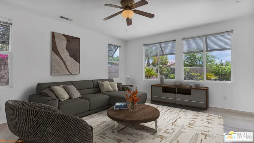 Virtually Staged Family Room
