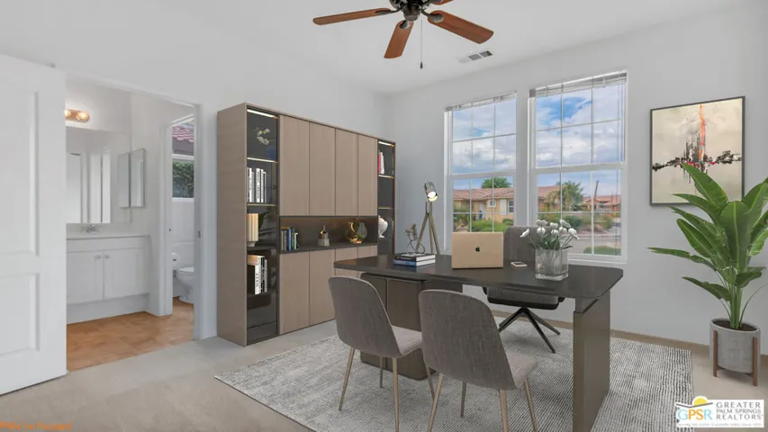Virtually Staged Office/Den