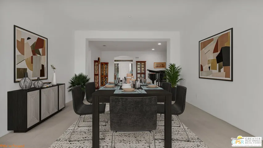 Virtually Staged Dining Area
