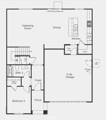Structural options include: upstairs flex room.