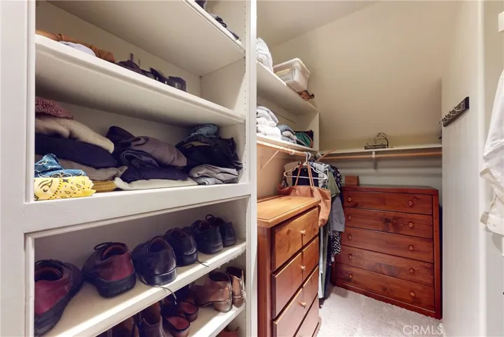 Built-in Shelves in Primary Walk-in Closet