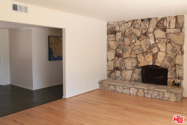 Family room fireplace area