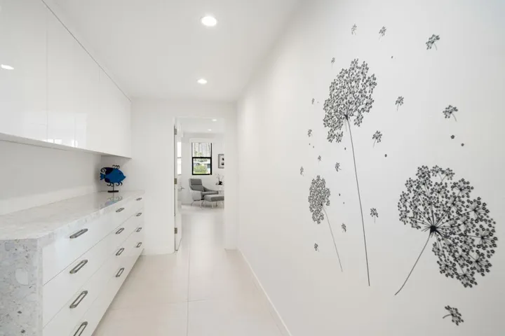 Wide Hallway to Bedroom Wing