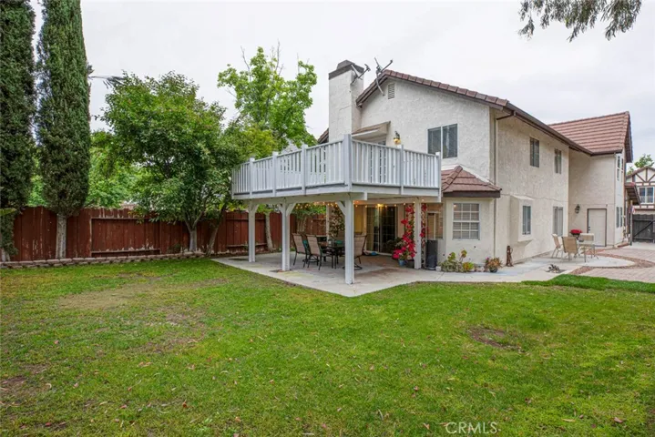 Backyard view of property.