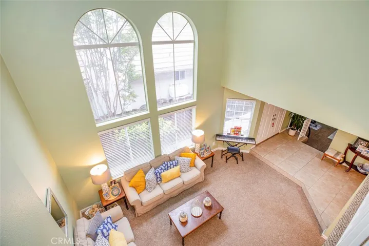Living Room view from 2nd floor hallway.