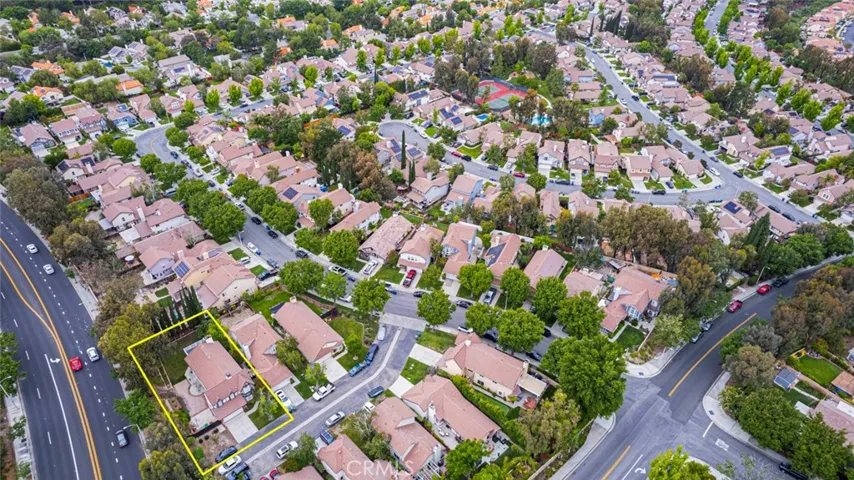Bird's eye view of the community.